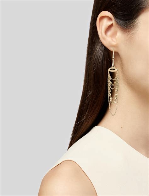 gucci g interlocking earrings|gucci chandelier earrings.